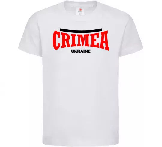Детская футболка Crimea Ukraine Белый фото