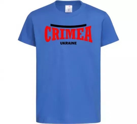 Детская футболка Crimea Ukraine Ярко-синий фото