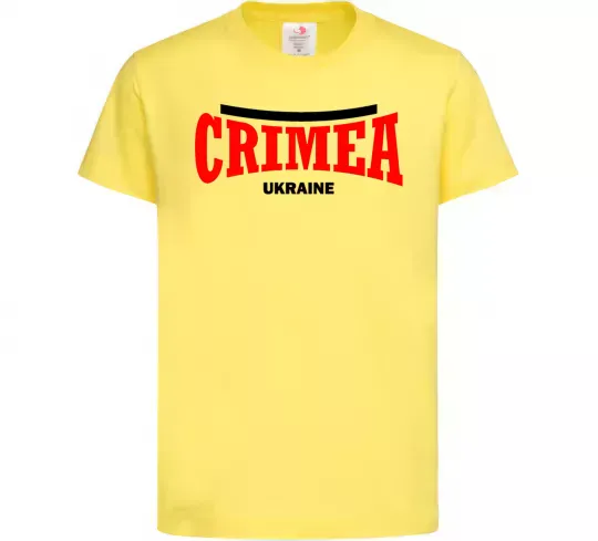 Детская футболка Crimea Ukraine Лимонный фото
