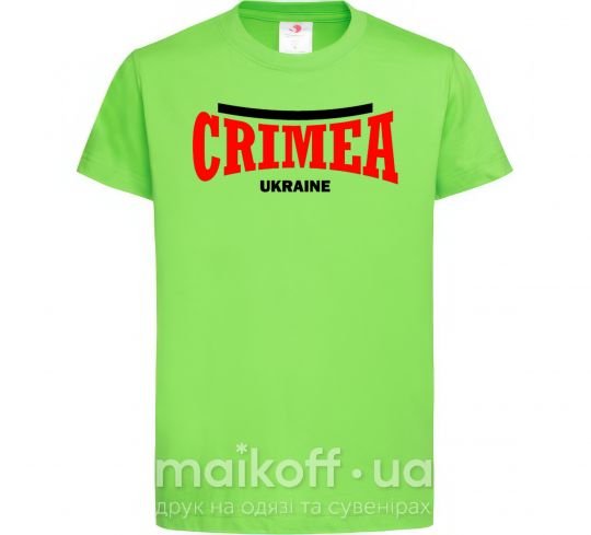 Дитяча футболка Crimea Ukraine Лаймовий фото