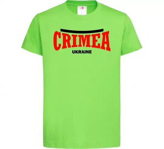 Детская футболка Crimea Ukraine Лаймовый фото