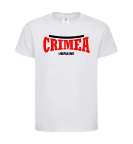 Детская футболка Crimea Ukraine Белый фото