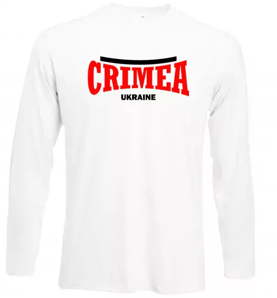 Лонгслив Crimea Ukraine Белый фото