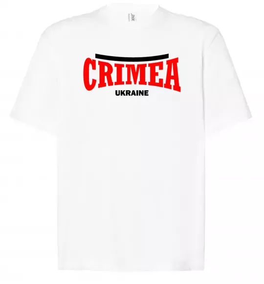 Футболка Оверсайз Crimea Ukraine Белый фото