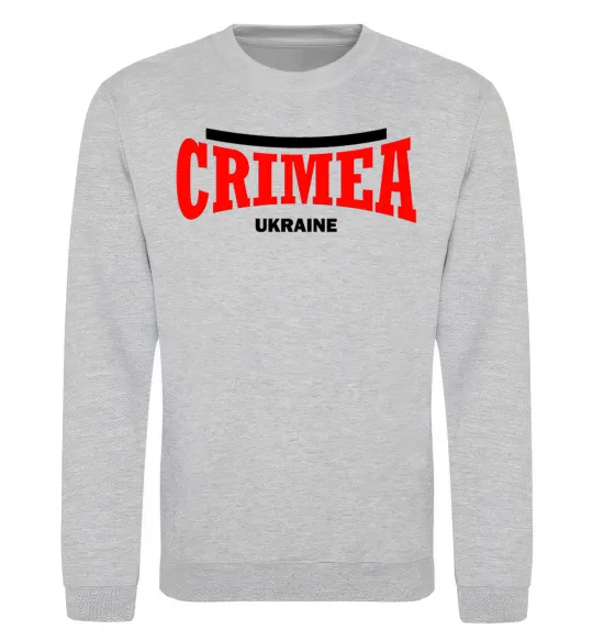 Свитшот Crimea Ukraine Серый меланж фото