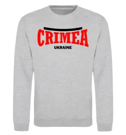 Свитшот Crimea Ukraine Серый меланж фото