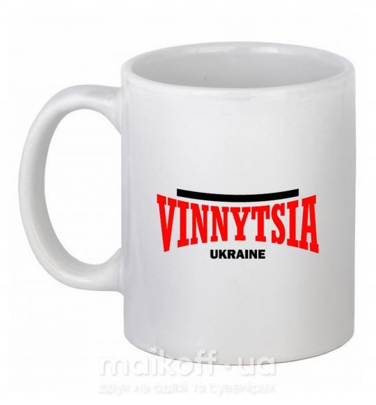 Чашка керамічна Vinnytsia Ukraine Білий фото