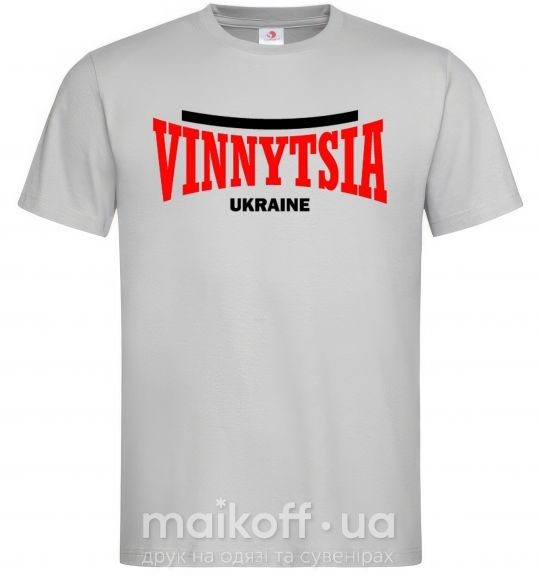 Мужская футболка Vinnytsia Ukraine Серый фото