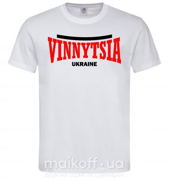 Мужская футболка Vinnytsia Ukraine Белый фото