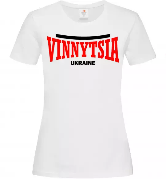 Женская футболка Vinnytsia Ukraine Белый фото