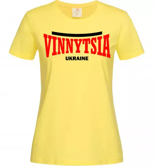 Женская футболка Vinnytsia Ukraine Лимонный фото