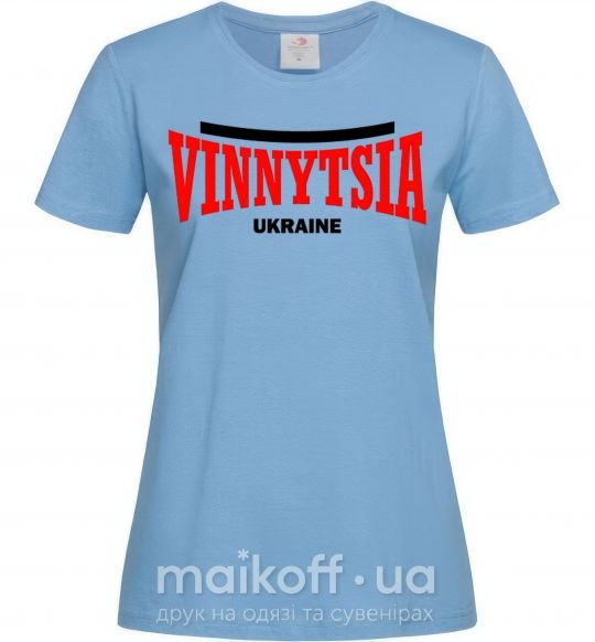 Женская футболка Vinnytsia Ukraine Голубой фото