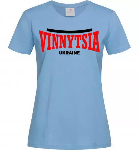 Женская футболка Vinnytsia Ukraine Голубой фото