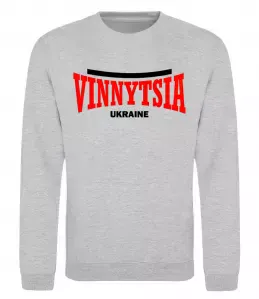 Свитшот Vinnytsia Ukraine Серый меланж фото
