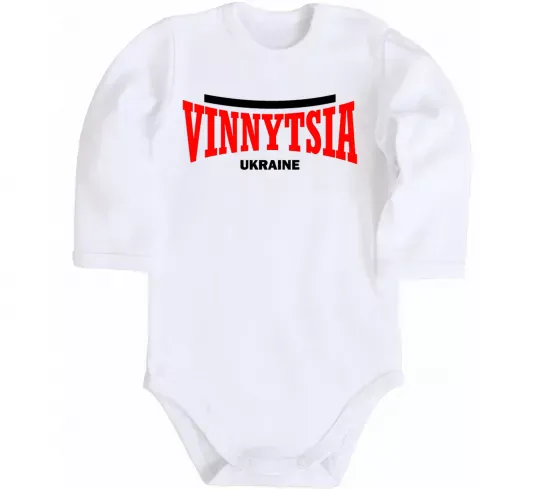 Детский боди Vinnytsia Ukraine Белый фото