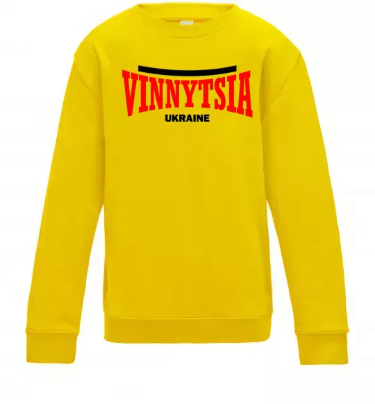 Детский Свитшот Vinnytsia Ukraine Солнечно желтый фото