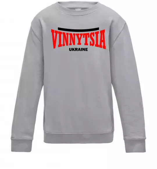 Детский Свитшот Vinnytsia Ukraine Серый меланж фото