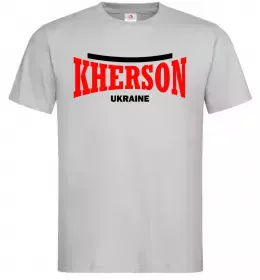 Мужская футболка Kherson Ukraine Серый фото