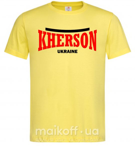 Мужская футболка Kherson Ukraine Лимонный фото