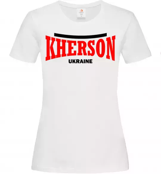 Жіноча футболка Kherson Ukraine Білий фото