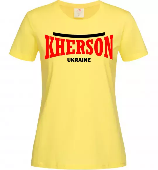 Жіноча футболка Kherson Ukraine Лимонний фото