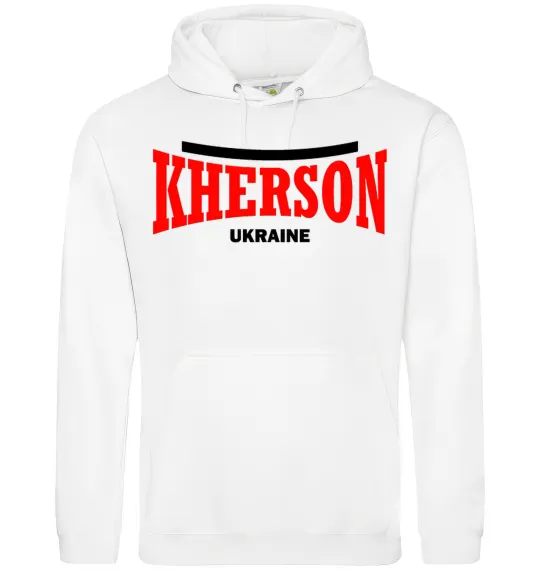 Чоловіча толстовка (худі) Kherson Ukraine Білий фото