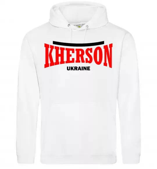 Женская толстовка (худи) Kherson Ukraine Белый фото