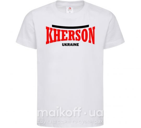 Дитяча футболка Kherson Ukraine Білий фото