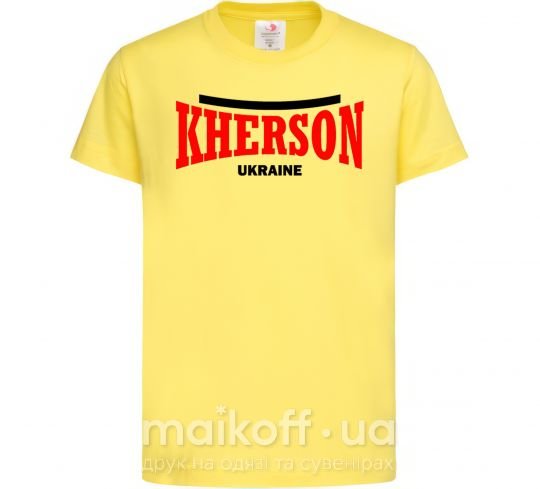 Дитяча футболка Kherson Ukraine Лимонний фото
