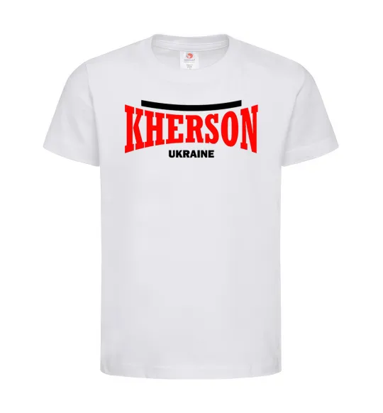 Детская футболка Kherson Ukraine Белый фото