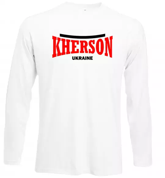 Лонгслив Kherson Ukraine Белый фото