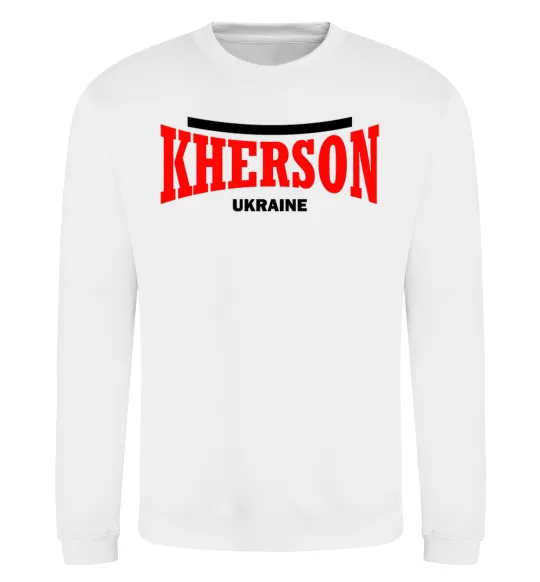 Світшот Kherson Ukraine Білий фото