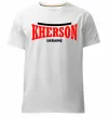 Чоловіча преміум футболка Kherson Ukraine Білий фото