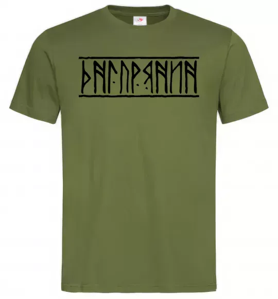 Мужская футболка Дніпрянин Оливковый фото