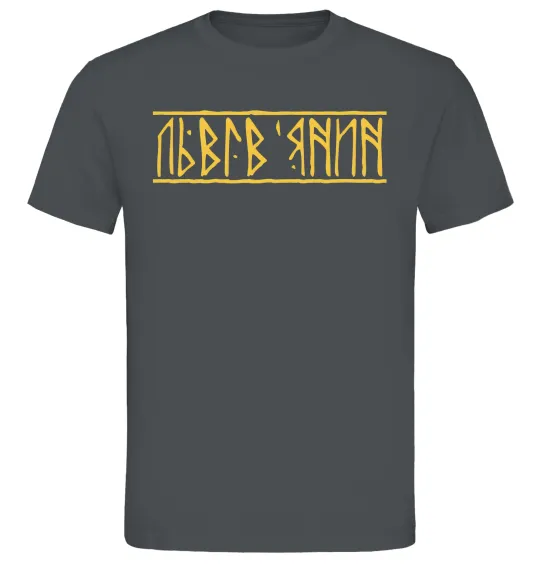 Чоловіча футболка Львів'янин Графіт фото