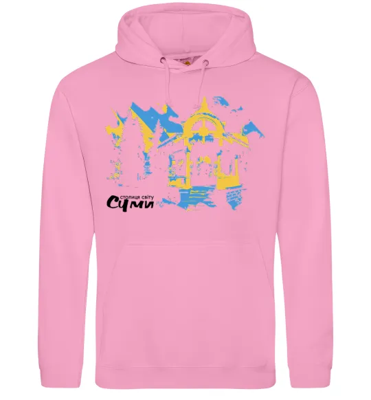 Женская толстовка (худи) Суми столиця світу Розовый фото