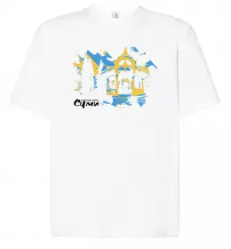 Футболка Оверсайз Суми Україна Белый фото