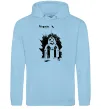 Женская толстовка (худи) Харків столиця світу Голубой фото