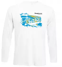 Лонгслив Запоріжжя найкраще місто України Белый фото