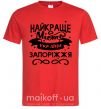 Чоловіча футболка Запоріжжя найкраще місто України Червоний фото