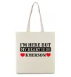 Эко-сумка I'm here but my heart is in Kherson Бежевый фото