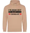 Мужская толстовка (худи) I'm here but my heart is in Cherkasy Песочный фото