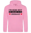 Жіноча толстовка (худі) I'm here but my heart is in Cherkasy Рожевий фото
