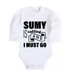 Дитячий бодік Sumy is calling and i must go Білий фото