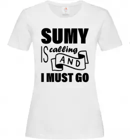 Женская футболка Суми Україна Белый фото Женская футболка Суми Україна Белый фото