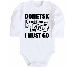 Детский боди Donetsk is calling and i must go