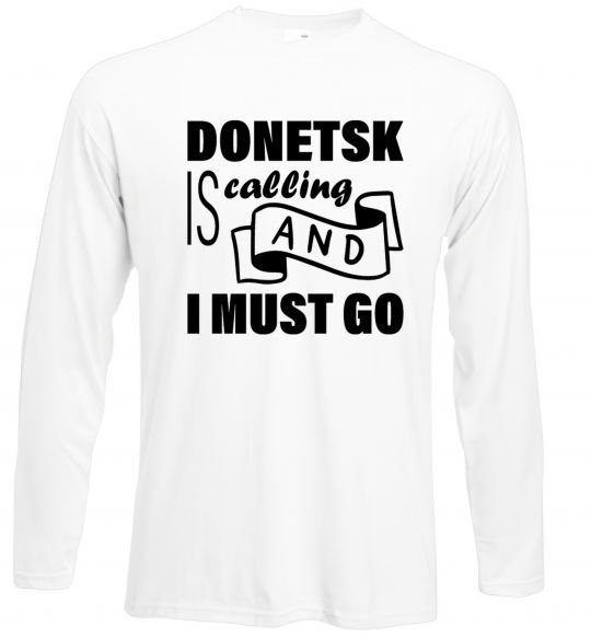 Реглан Donetsk is calling and i must go Белый фото