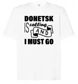 Футболка Оверсайз Donetsk Ukraine Білий фото