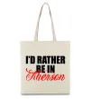 Эко-сумка I'd rather be in Kherson Бежевый Эко-сумка I'd rather be in Kherson Бежевый фото