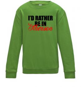 Дитячий світшот I'd rather be in Kherson